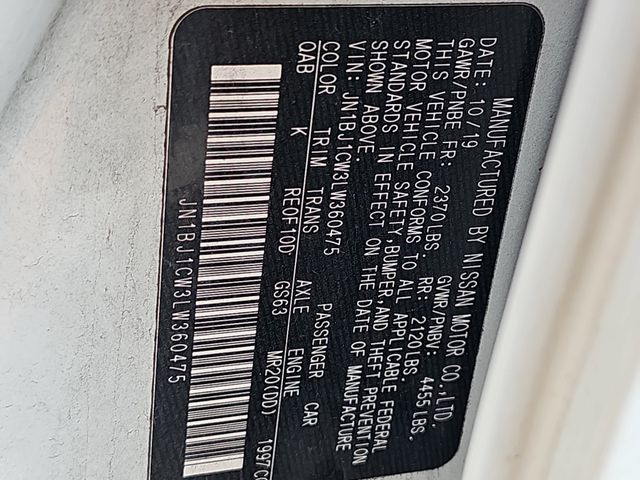 Certified Used 2020 White Nissan SL image 36
