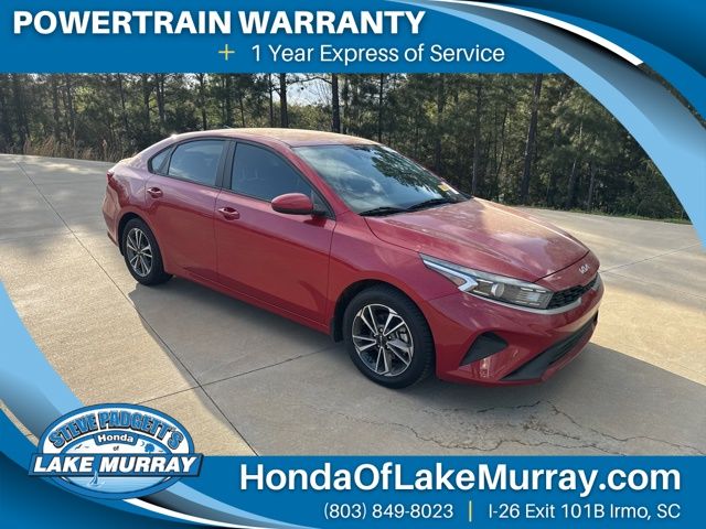 Currant Red 2023 Kia Forte LXS FWD Sedan Front-Wheel Drive Continuously Variable Transmission