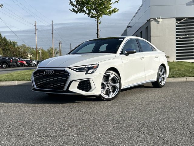 White 2024 Audi S3 2.0T quattro Premium Plus AWD Sedan All-Wheel Drive 7-Speed Automatic