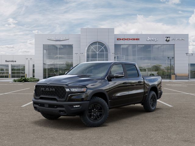 Diamond Black Crystal Pearlcoat 2026 RAM 1500 Rebel Crew Cab 4WD Pickup Truck Four-Wheel Drive 8-Speed Automatic