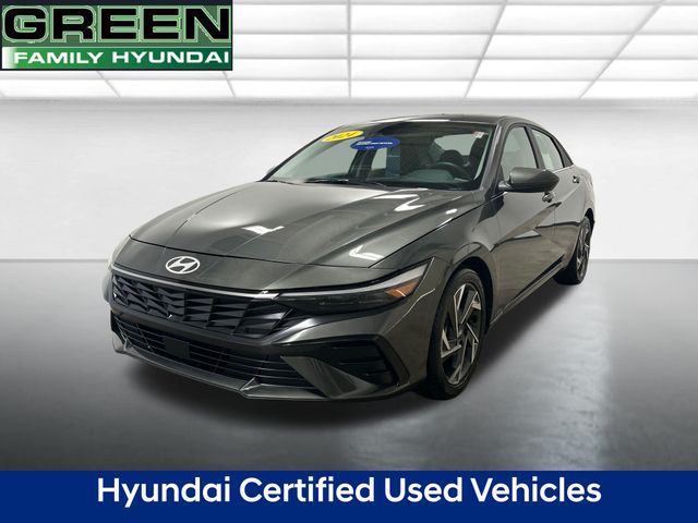 Amazon Gray 2024 Hyundai Elantra Sedan Front-Wheel Drive Continuously Variable Transmission