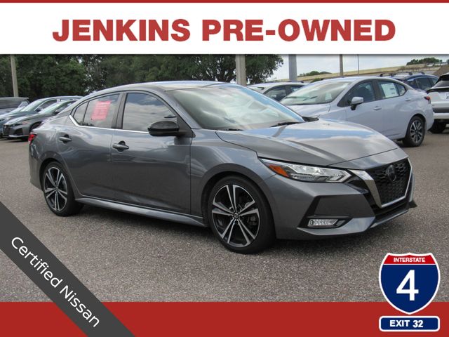 Gray (Gun Metallic) 2021 Nissan Sentra SR FWD Sedan Front-Wheel Drive Continuously Variable Transmission