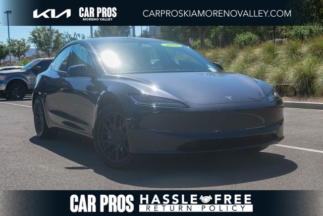 Stealth Gray 2025 Tesla Model 3 Sedan Rear-Wheel Drive 1-Speed Automatic