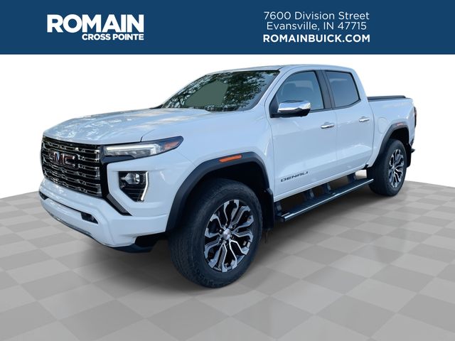 Summit White 2023 GMC Canyon Denali Crew Cab 4WD Pickup Truck Four-Wheel Drive 8-Speed Automatic