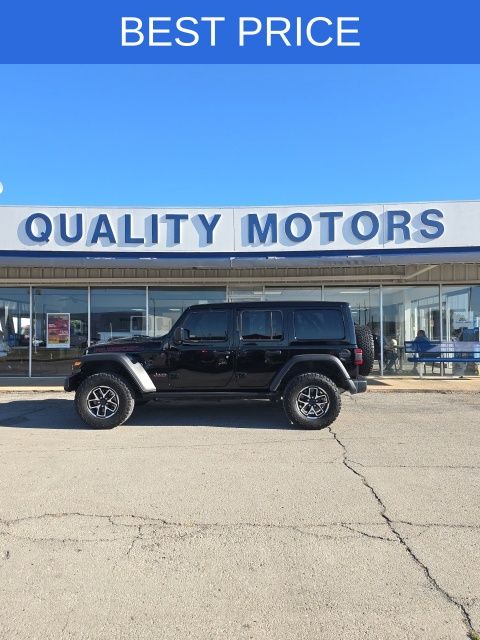 Black Clearcoat 2025 Jeep Wrangler SUV / Crossover Four-Wheel Drive 8-Speed Automatic