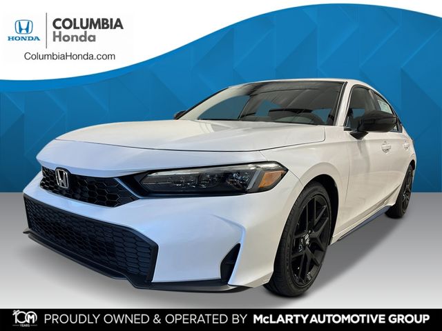 Platinum White Pearl 2026 Honda Civic Hatchback Hatchback Front-Wheel Drive Continuously Variable Transmission