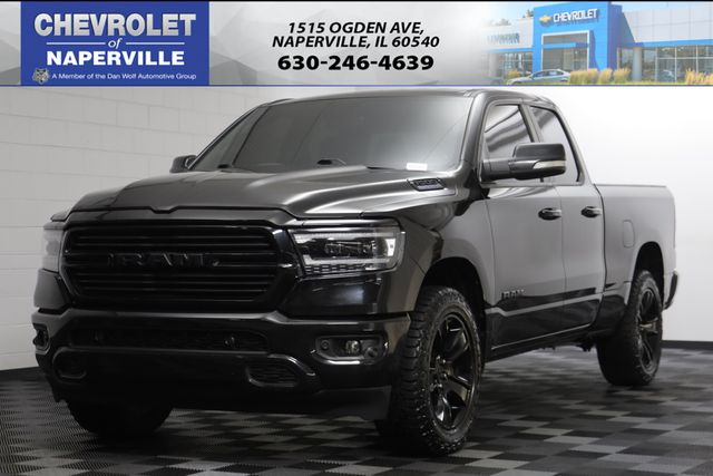 Diamond Black Crystal Pearlcoat 2021 RAM 1500 Pickup Truck Four-Wheel Drive 8-Speed Automatic