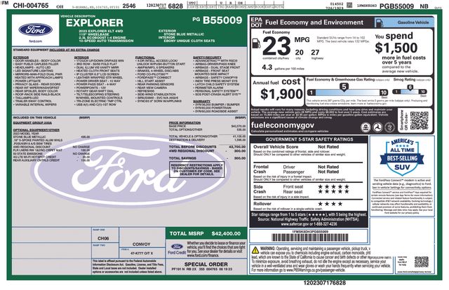 Certified Used 2023 Blue Ford XLT image 9