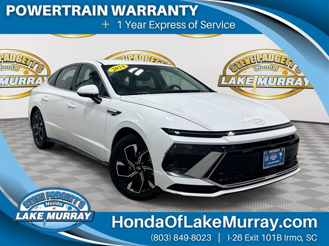 White 2024 Hyundai Sonata Sedan Front-Wheel Drive 8-Speed Automatic