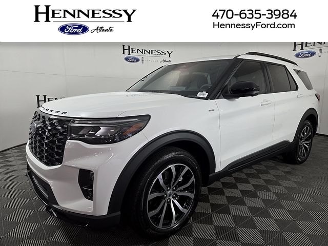 White Metallic 2026 Ford Explorer SUV / Crossover Rear-Wheel Drive Automatic