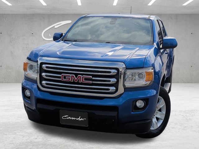 Marine Blue Metallic 2018 GMC Canyon SLE Crew Cab RWD Pickup Truck 4X2 8-Speed Automatic