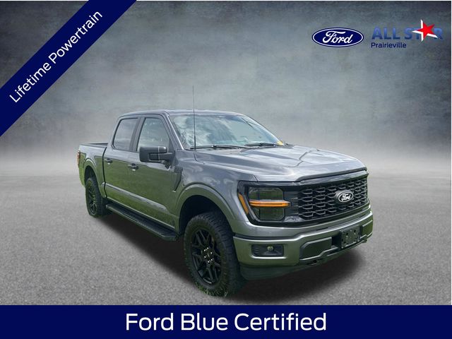 Gray Metallic 2024 Ford F-150 STX SuperCrew 4WD Pickup Truck Four-Wheel Drive Automatic