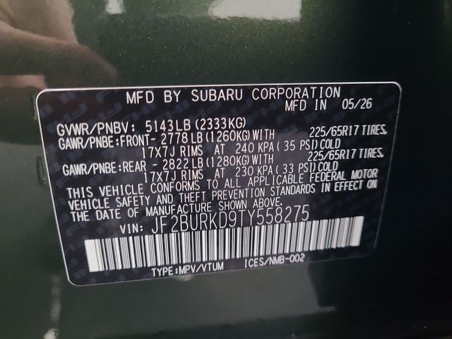 2026 – Subaru – Outback