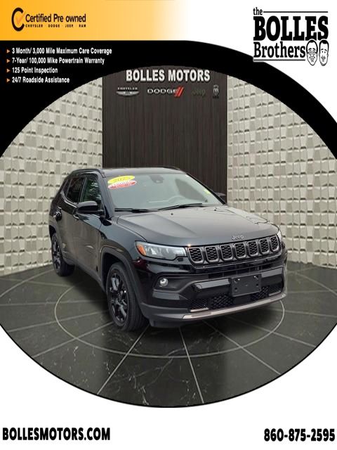 Diamond Black Crystal Pearlcoat 2025 Jeep Compass SUV / Crossover Four-Wheel Drive 8-Speed Automatic