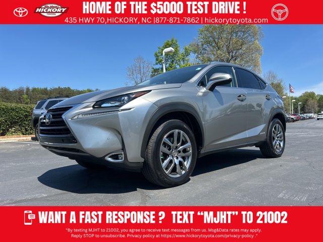 Atomic Silver 2016 Lexus NX Hybrid 300h AWD SUV / Crossover All-Wheel Drive Continuously Variable Transmission