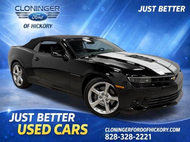 Black 2015 Chevrolet Camaro 2SS Convertible RWD Convertible Rear-Wheel Drive 6-Speed Manual