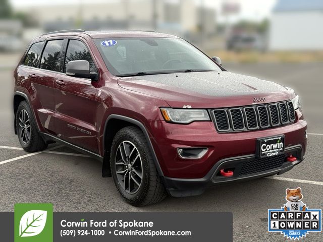 Velvet Red Pearlcoat 2017 Jeep Grand Cherokee SUV / Crossover Four-Wheel Drive 8-Speed Automatic