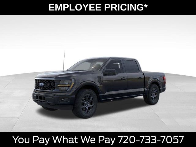 Agate Black Metallic 2026 Ford F-150 STX SuperCrew 4WD Pickup Truck Four-Wheel Drive Automatic