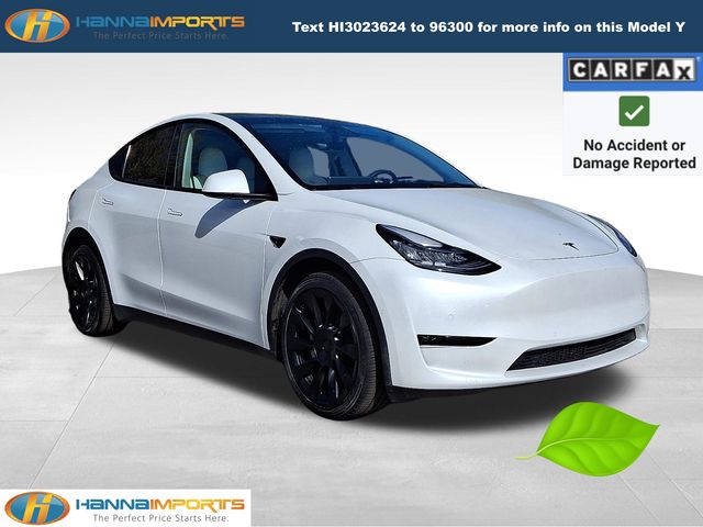 Pearl White Multi-Coat 2022 Tesla Model Y Long Range AWD SUV / Crossover All-Wheel Drive 1-Speed Automatic