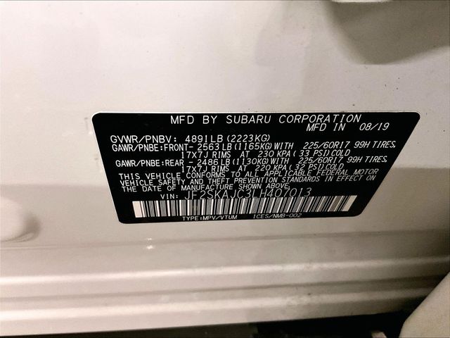 2020 Subaru Forester Premium White at Subaru and VW of Moon Township