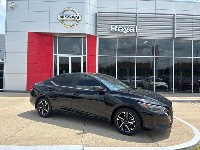 Super Black 2025 Nissan Sentra Sedan Front-Wheel Drive Continuously Variable Transmission