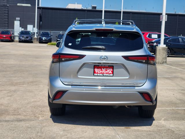 2025 Toyota Highlander Platinum Silver at Don McGill Toyota