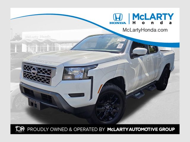 Glacier White 2023 Nissan Frontier Pickup Truck Four-Wheel Drive 9-Speed Automatic