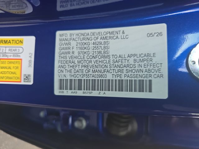 New 2026 Honda Accord Hybrid Sedan