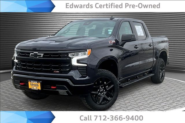 Dark Ash Metallic 2024 Chevrolet Silverado 1500 LT Trail Boss Crew Cab 4WD Pickup Truck Four-Wheel Drive Automatic