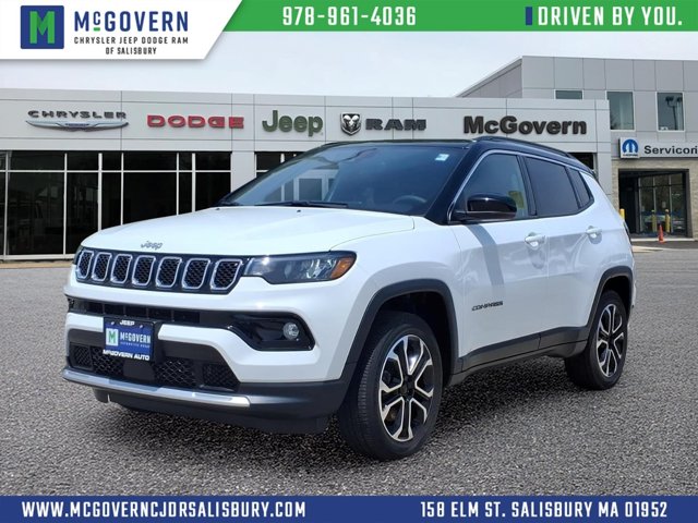 Bright White Clearcoat 2023 Jeep Compass SUV / Crossover Four-Wheel Drive 8-Speed Automatic
