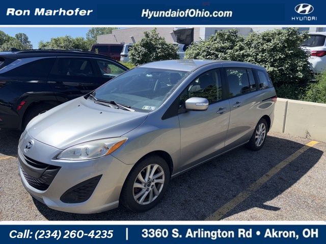 Liquid Silver Metallic 2014 Mazda MAZDA5 Sport Minivan Front-Wheel Drive 5-Speed Automatic Overdrive