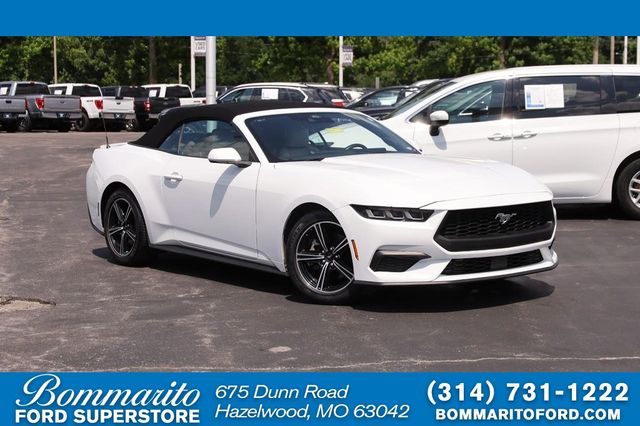 Oxford White 2024 Ford Mustang Convertible Rear-Wheel Drive Automatic