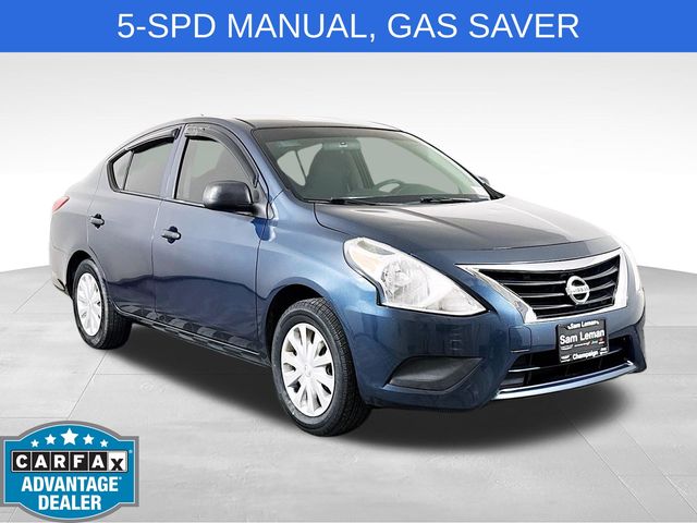 Gray (Graphite Blue) 2015 Nissan Versa Sedan Front-Wheel Drive 5-Speed Manual