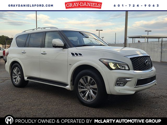 Majestic White 2015 INFINITI QX80 SUV / Crossover All-Wheel Drive 7-Speed Automatic