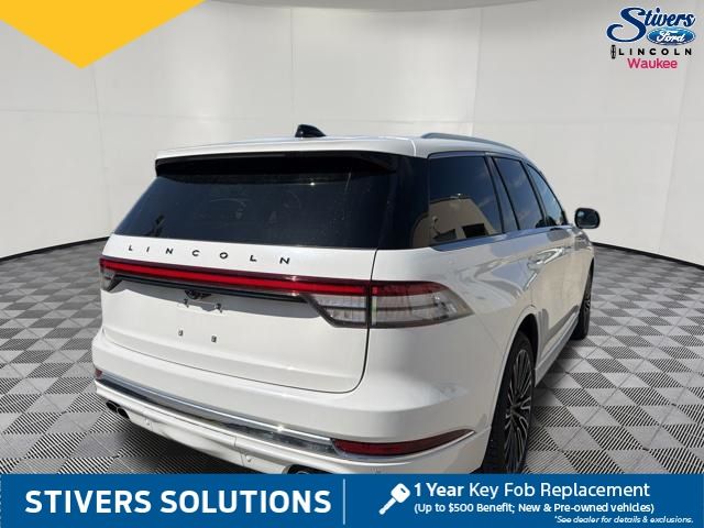 2025 White Metallic Lincoln Aviator Black Label AWD SUV