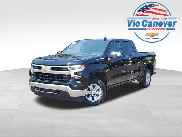 Black 2025 Chevrolet Silverado 1500 Pickup Truck Four-Wheel Drive Automatic