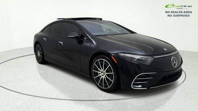 Obsidian Black Metallic 2024 Mercedes-Benz EQS Sedan All-Wheel Drive 1-Speed Automatic