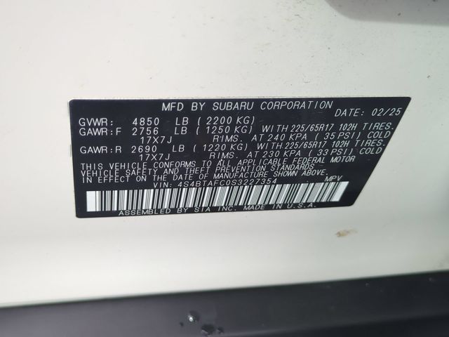 Used 2025 White Subaru Premium image 39