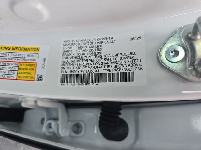 New 2026 Honda Accord Sedan Sedan