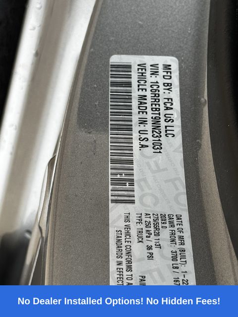 2022 Ram 1500 Big Horn/Lone Star Silver at Big Star Buick GMC