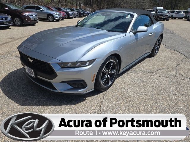 Silver Metallic 2024 Ford Mustang EcoBoost Premium Convertible RWD Convertible Rear-Wheel Drive Automatic