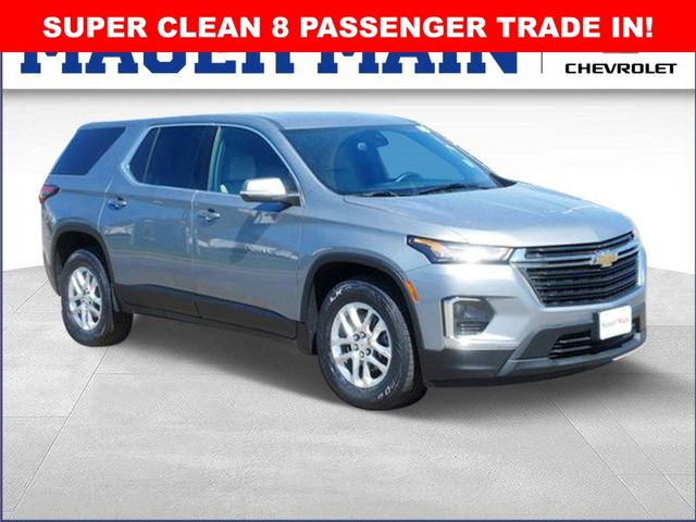 Sterling Gray Metallic 2023 Chevrolet Traverse LS AWD SUV / Crossover Four-Wheel Drive 9-Speed Automatic