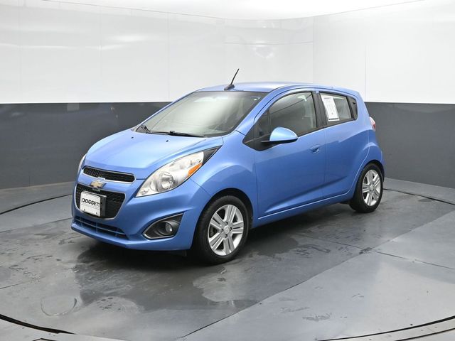 Denim Metallic 2014 Chevrolet Spark Hatchback Front-Wheel Drive Continuously Variable Transmission