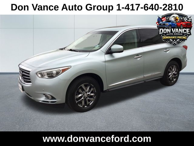 Glacial Silver 2013 INFINITI JX35 AWD SUV / Crossover All-Wheel Drive Continuously Variable Transmission