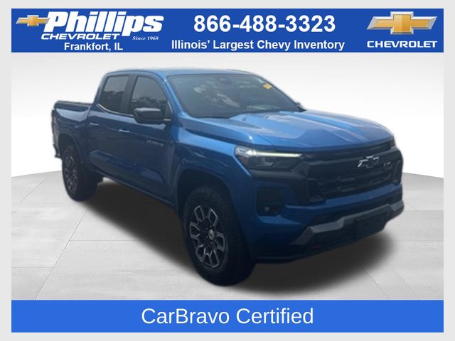 Glacier Blue Metallic 2023 Chevrolet Colorado Pickup Truck Four-Wheel Drive 8-Speed Automatic