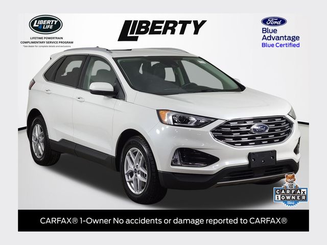 White Metallic 2022 Ford Edge SUV / Crossover All-Wheel Drive Automatic
