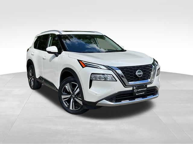 Pearl White Tricoat 2023 Nissan Rogue SUV / Crossover All-Wheel Drive Continuously Variable Transmission