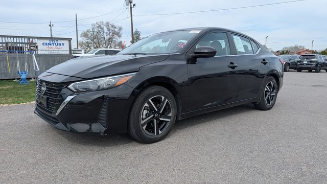 Super Black 2025 Nissan Sentra SV FWD Sedan Front-Wheel Drive Continuously Variable Transmission