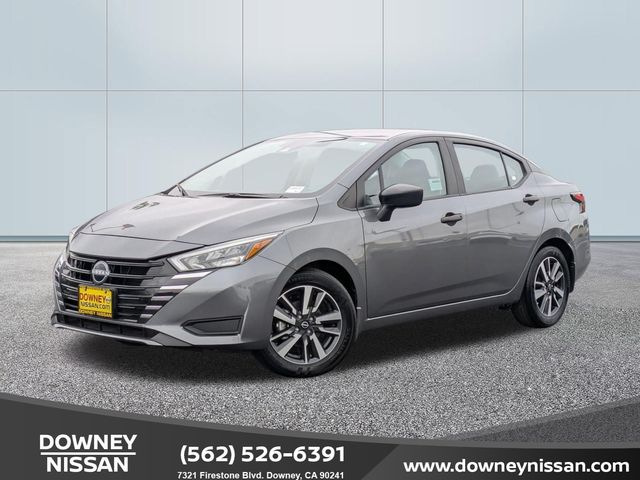 Gray (Gun Metallic) 2025 Nissan Versa Sedan Front-Wheel Drive Continuously Variable Transmission