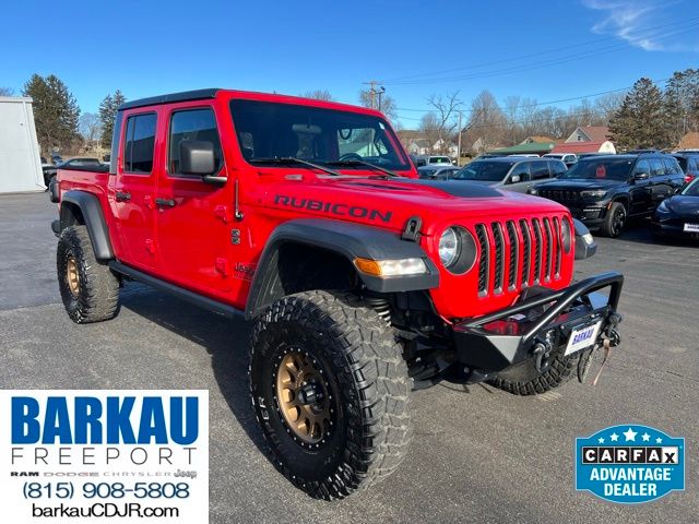 Firecracker Red Clearcoat 2020 Jeep Gladiator Rubicon Crew Cab 4WD Pickup Truck Four-Wheel Drive 8-Speed Automatic